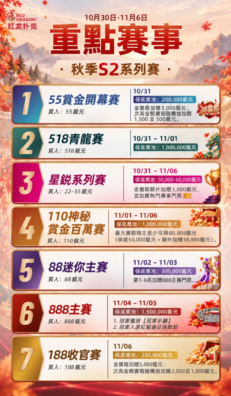 秋季S2系列賽活動海報